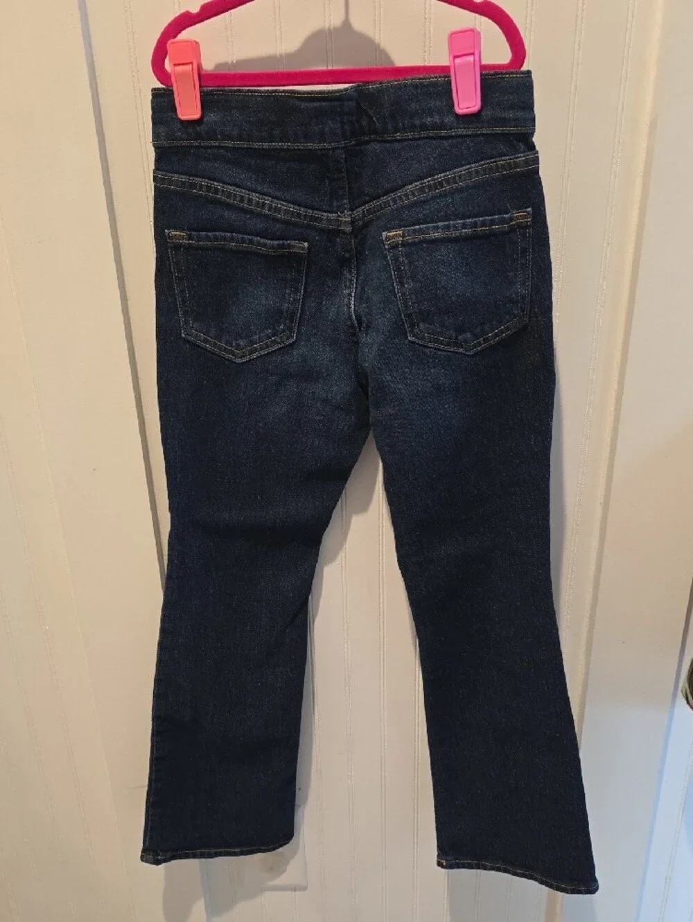 Old Navy Navy Dark Wash Boot-Cut Jeans for Girls